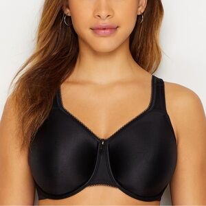 WACOAL 34G Basic Beauty Unlined Supportive Full Coverage Bra Black